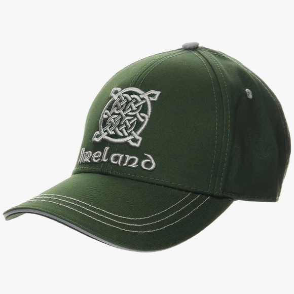 Traditional Craft Ireland Celtic Knot Baseball Cap Adjustable Hat Green NEW - Picture 1 of 10